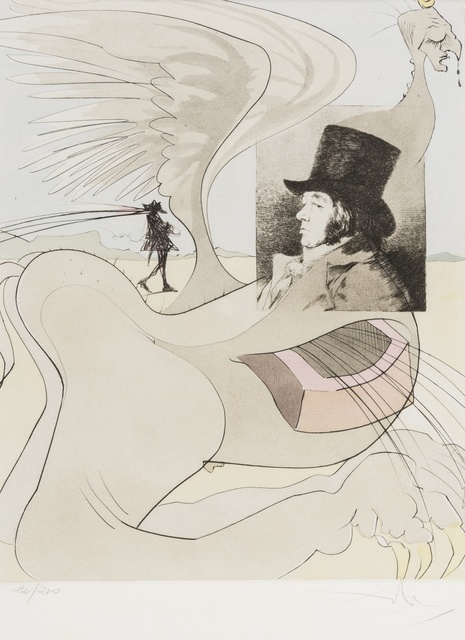 Salvador Dalí, ‘Lenguado Menguado (Portrait of Goya). From Les Caprices de Goya de Dali (M & L 848a)’, 1977, Forum Auctions