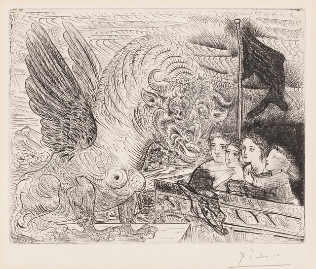 Pablo Picasso, ‘Taureau aile Contemple par Quatre Enfants’, 1934, Concierge Fine Art