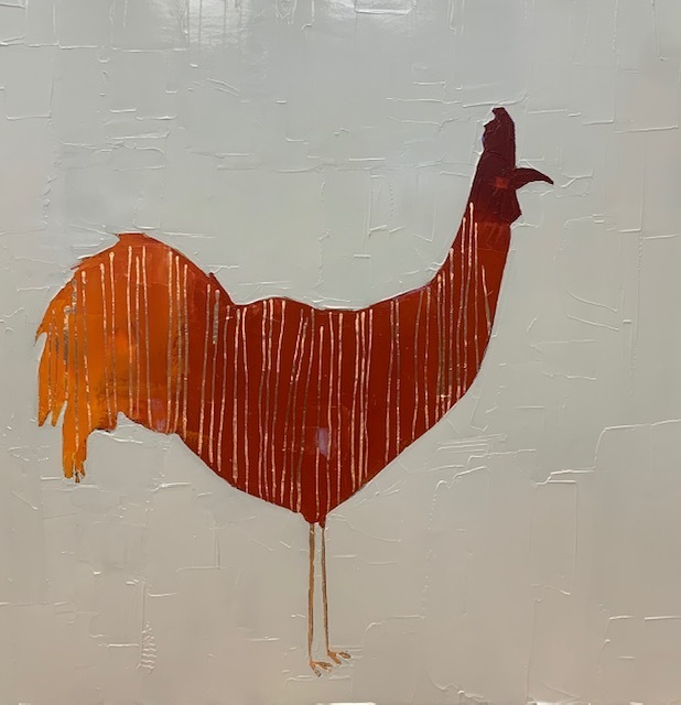 Trevor Mikula, ‘Stripe a Doodle’, 2019, Painting, Acrylic and Gold Leaf, Shain Gallery