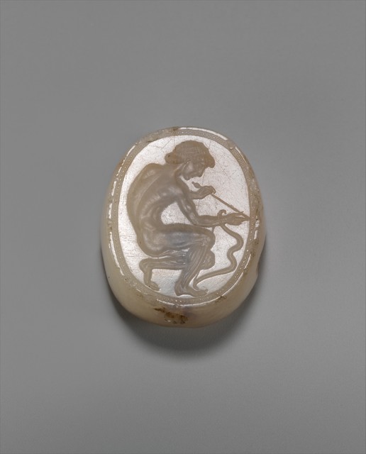 Attributed to Epimenes, ‘Chalcedony scaraboid’, ca. 500 B.C., The Metropolitan Museum of Art