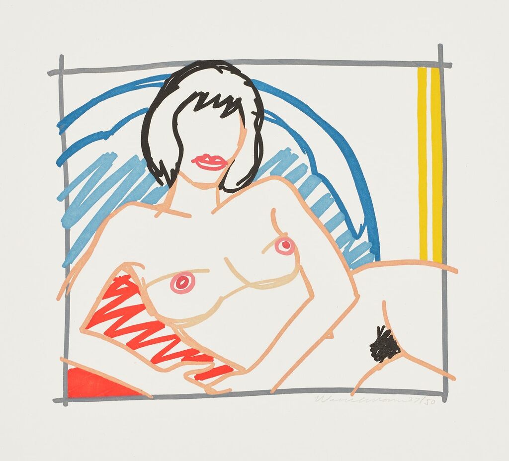 Tom Wesselman - Monica Nude with Yellow Curtain (W.P.I. P91EA06)