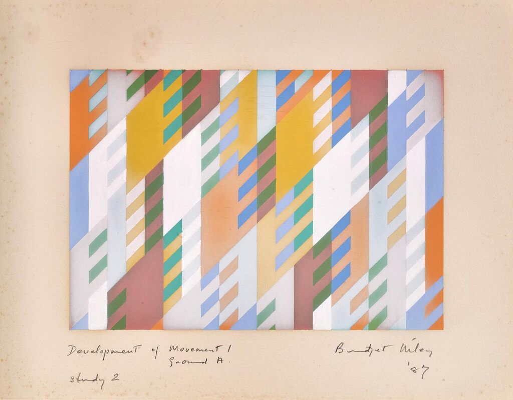 Bridget Riley - Development of Movement 1 Ground A Study 2