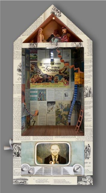Valerie Hird, ‘Network News’, 2020, Mixed Media, Wood, screws, foamcore, paper, watercolor, electrical wire, LEDs, batteries, Nohra Haime Gallery