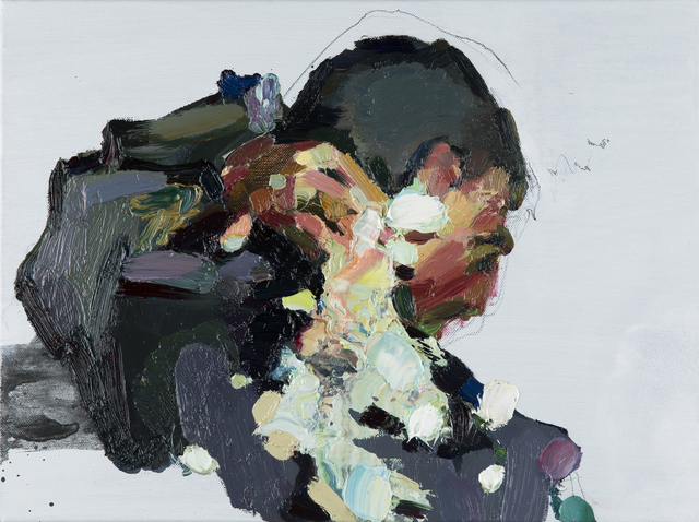 Andrius Zakarauskas, ‘Bodybuilding (backwards)’, 2016, Painting, Oil on canvas, The Rooster Gallery