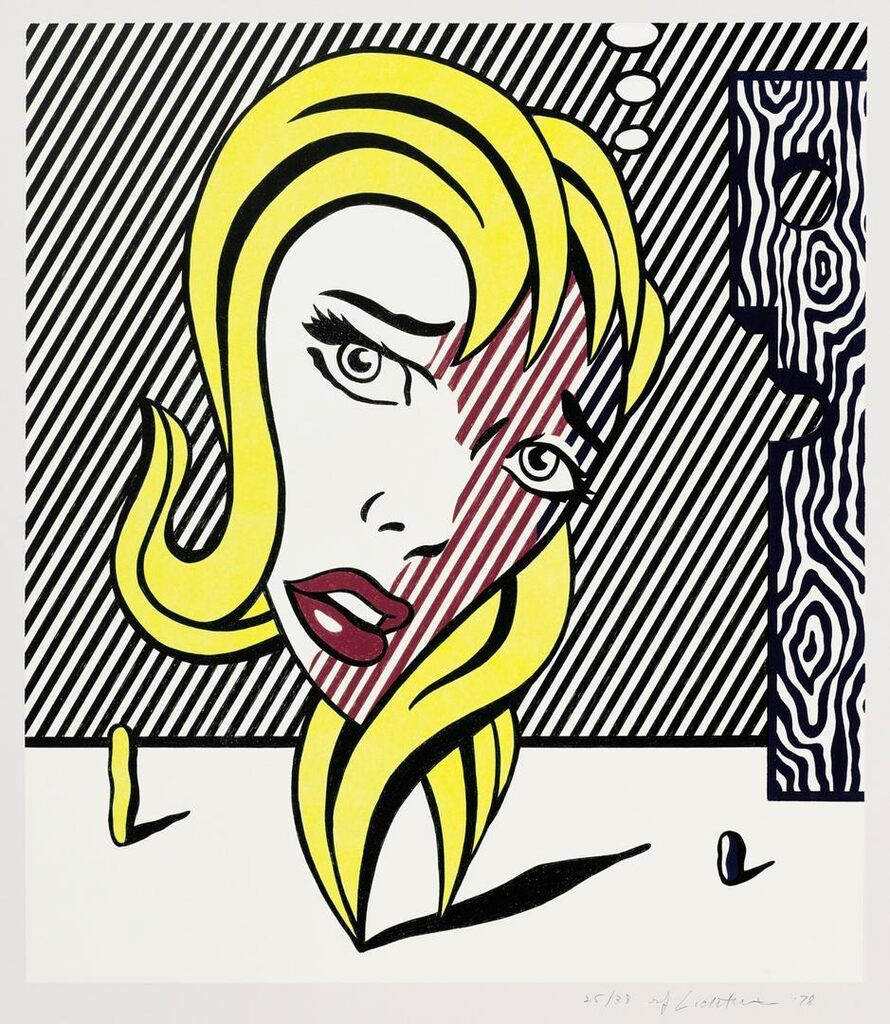 Roy Lichtenstein - Blonde, from Surrealist Series