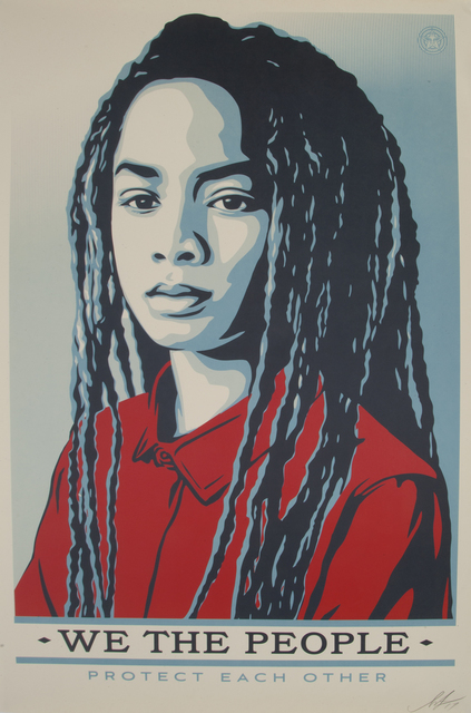 Shepard Fairey (OBEY), ‘We the People: Protect Each Other; Are Greater Than Fear; Defend Dignity’, 2017, Julien's Auctions