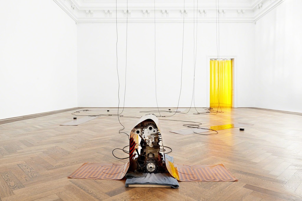 Sam Lewitt, Installation view More Heat Than Light, view on Weak Local Lineament (MHTL), 2016, Kunsthalle Basel, 2016. Photo: Philipp Hänger Sam Lewitt, Installation view More Heat Than Light, view on Weak Local Lineament (MHTL), 2016, Kunsthalle Basel, 2016. Photo: Philipp Hänger