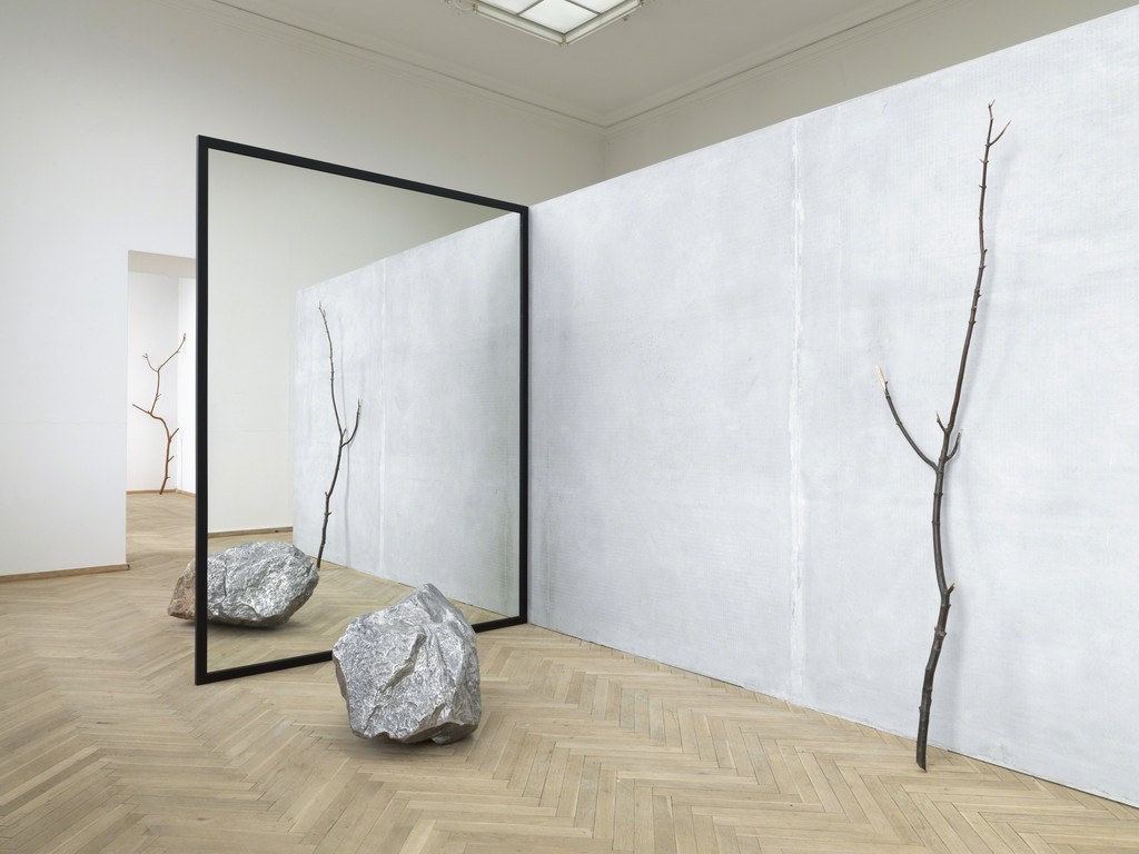 Alicja Kwade, ‘Out of Ousia’ (2016), 'Parralelwelt (Ast/AntiAst)' (2018). Installation view, Kunsthal Charlottenborg 2018. Photo: Roman März. Courtesy the artist, KÖNIG GALERIE, Berlin / London, 303 GALLERY, New York, kamel mennour, Paris / London. Collection of National Gallery of Australia Alicja Kwade, ‘Out of Ousia’ (2016), 'Parralelwelt (Ast/AntiAst)' (2018). Installation view, Kunsthal Charlottenborg 2018. Photo: Roman März. Courtesy the artist, KÖNIG GALERIE, Berlin / London, 303 GALLERY, New York, kamel mennour, Paris / London. Collection of National Gallery of Australia