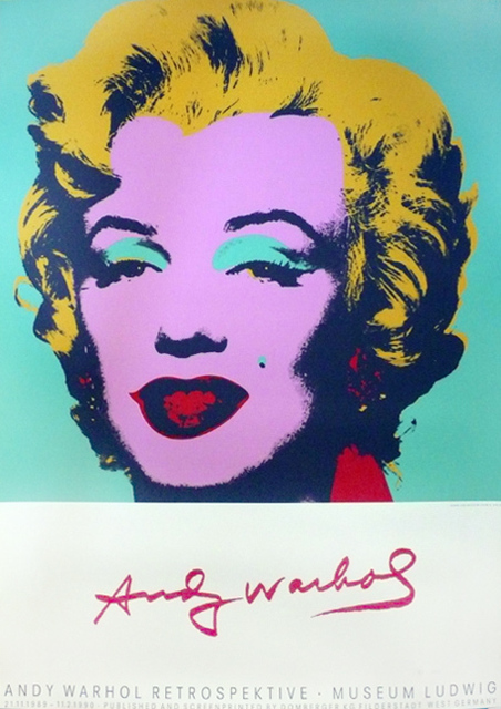 Andy Warhol, ‘Andy Warhol Retrospektive Museum Ludwig Museum Poster, Gallery Poster HOLIDAY SALE TAKE 20% OFF NEXT THREE WEEKS’, 1990, David Lawrence Gallery