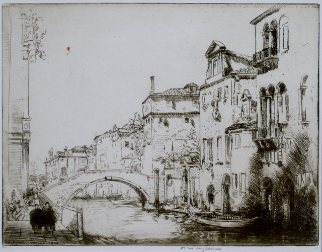 Donald Shaw MacLaughlan, ‘By the Salute, Venice’, 1922, Print, Etching, Private Collection, NY
