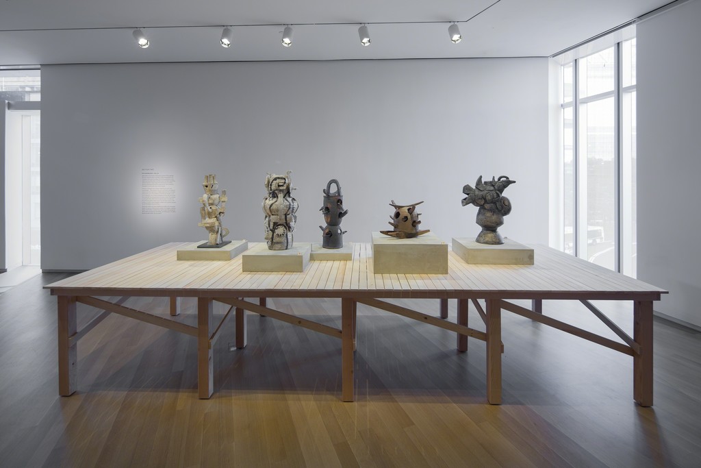 Installation view of 'Voulkos: The Breakthrough Years', 2016. Photo by Butcher Walsh. Courtesy of the Museum of Arts and Design. Installation view of 'Voulkos: The Breakthrough Years', 2016. Photo by Butcher Walsh. Courtesy of the Museum of Arts and Design.