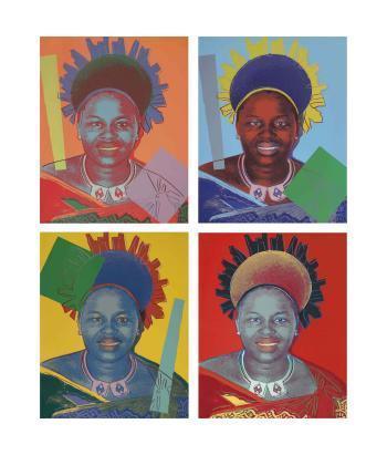 Andy Warhol - Queen Ntombi Twala, from: Reigning Queens (F & S II346-349)