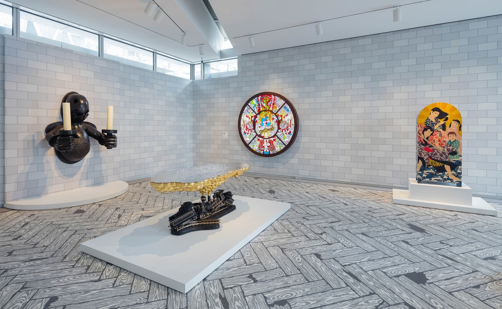 Installation view of ‘Studio Job MAD HOUSE’, 2016.
Photo by Butcher Walsh. Courtesy of the Museum of Arts and Design. Installation view of ‘Studio Job MAD HOUSE’, 2016.
Photo by Butcher Walsh. Courtesy of the Museum of Arts and Design.