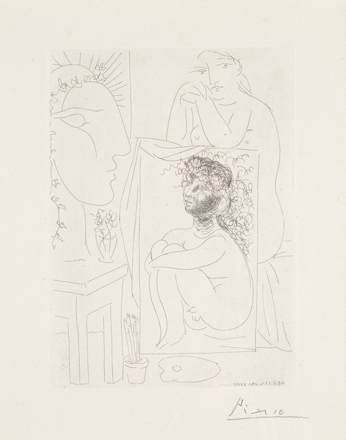 Pablo Picasso, ‘Model, Table and Sculpture’, 1933, Christopher-Clark Fine Art