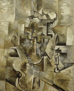 Georges Braque, ‘Violin and Candlestick’, 1910, San Francisco Museum of Modern Art (SFMOMA)
