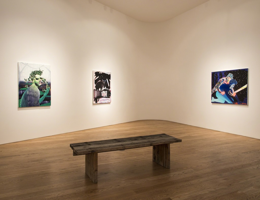 Devan Shimoyama, Installation view at Samuel Freeman, 2016 Devan Shimoyama, Installation view at Samuel Freeman, 2016