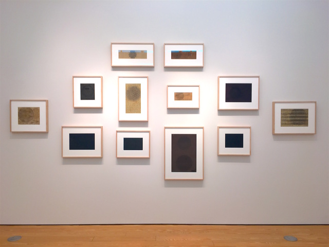 Gabriel de la Mora, ‘Polyptych’, 2015, Drawing, Collage or other Work on Paper, Fabric removed from radio speakers, Sicardi | Ayers | Bacino