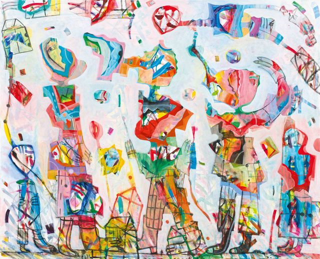Anselm Glück, ‘verbindung aufnehmen’, 2012, Painting, Acrylic on canvas, Galerie Kovacek & Zetter