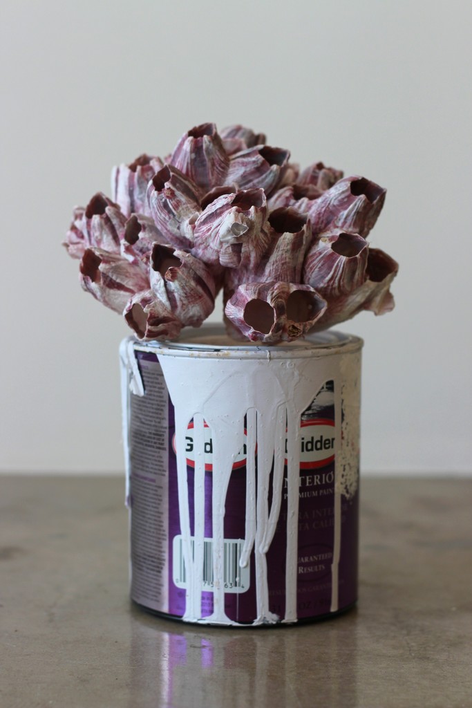 “Comrades (Purple Mountains Banality)" by Matt Allison, 2014, barnacle souvenir and color matched paint “Comrades (Purple Mountains Banality)" by Matt Allison, 2014, barnacle souvenir and color matched paint