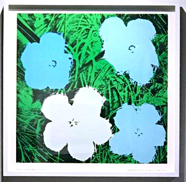 Andy Warhol Flowers Blue Framed 1970 Available For Sale Artsy