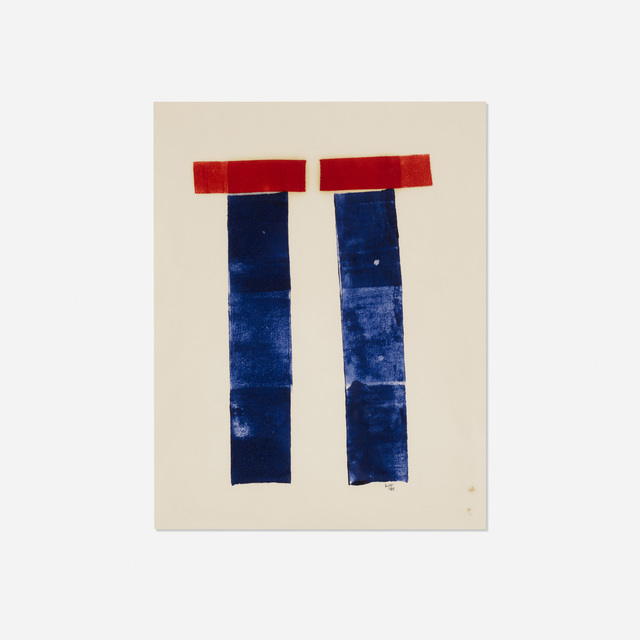 Lyman Kipp, ‘Untitled’, 1969, Drawing, Collage or other Work on Paper, Rolled printer's ink on paper, Rago/Wright