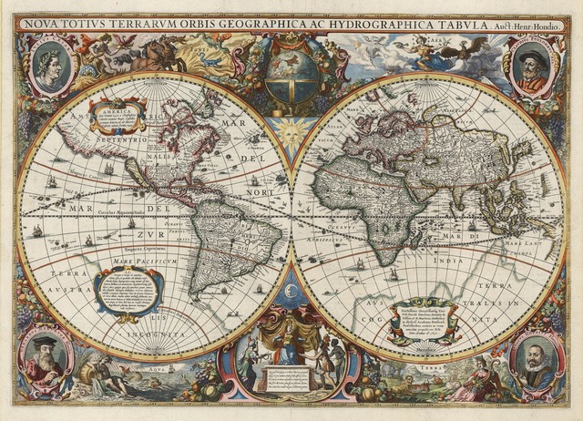 Henricus Hondius | Nova Totius Terrarum Orbis Geographica Ac ...