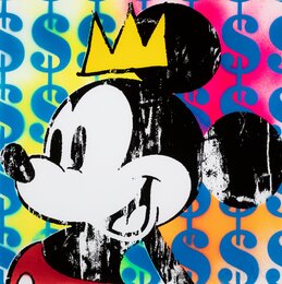 King Mickey WIth Basquiat Crown No. 6