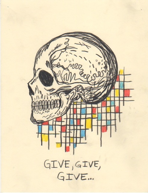 Wes Lang, ‘Untitled (Give give give)’, 2015, V1 Gallery