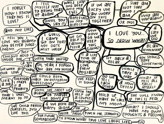 Carissa Potter, ‘I Love You, So Now What?’, 2019, Drawing, Collage or other Work on Paper, Sumi Ink on Paper, Eleanor Harwood Gallery