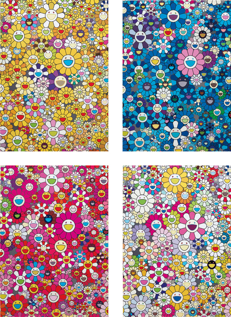 Takashi Murakami, ‘An Homage to Monogold 1060 B; An Homage to IKB 1957 B; An Homage to Monopink 1960 B; and An Homage to Yves Klein, Multicolor B’, 2012, Phillips