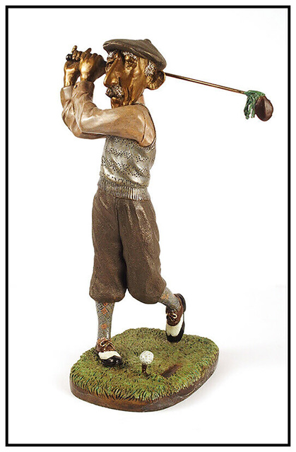 Charles Bragg CHARLES BRAGG Original BRONZE SCULPTURE Golfer 