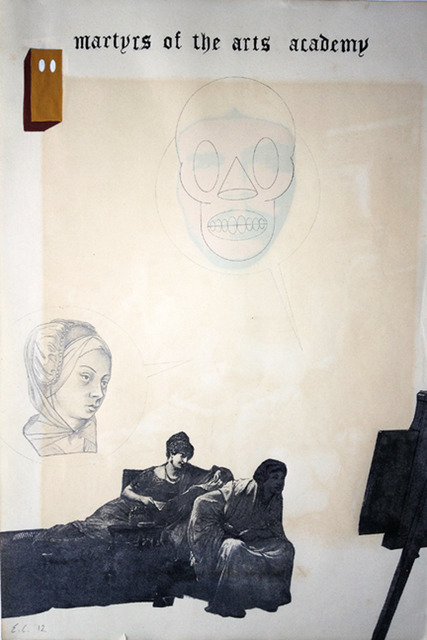 Enrique Chagoya, ‘Ghostly Meditations (martyrs of the arts academy)’, 2012, Lisa Sette Gallery