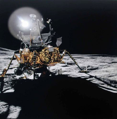 Michael Light, ‘The Lunar Module Antares at Fra Mauro; Photographed by Alan Shepard, Apollo 14, ’, 1971, Vision Neil Folberg Gallery