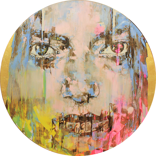 Marco Grassi, ‘Kameo 31’, 2020, Mixed Media, Oil and gold leaf on aluminium, Taglialatella Galleries