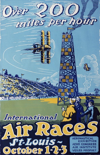 Carl Walter Liner, ‘Over 200 Miles Per Hour. International Air Races St Louis October 1-2-3’, Norton Museum of Art