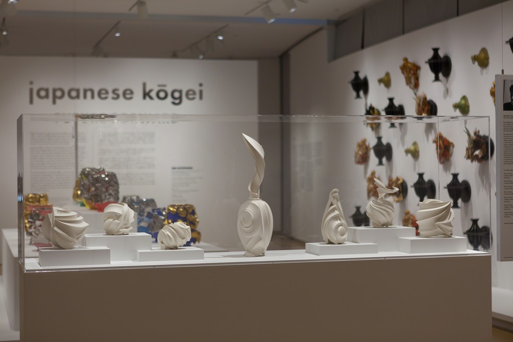 Installation view of 'Japanese Kōgei | Future Forward,' 2015
Photo by Butcher Walsh . Courtesy of the Museum of Arts and Design. Installation view of 'Japanese Kōgei | Future Forward,' 2015
Photo by Butcher Walsh . Courtesy of the Museum of Arts and Design.